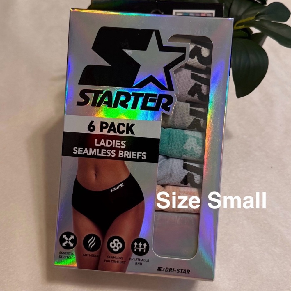 Starter Women's Seamless Briefs Underwear, 6-pack